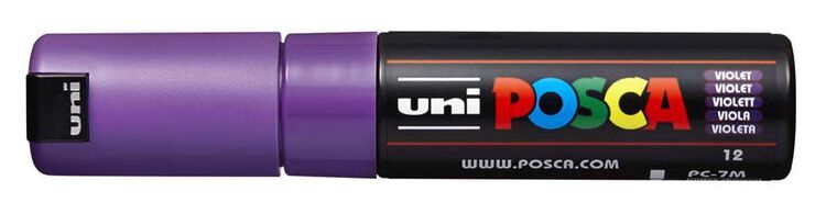 Retolador Posca PC-7M 4,5-5,5mm violeta