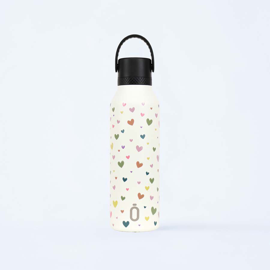 Botella Termo Runbott Mii 600ml Confetti Corazones