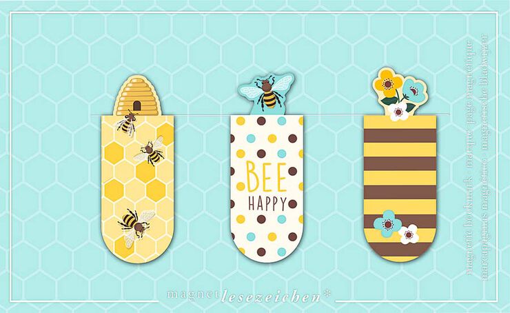 Marcapáginas magnético Abejas 3u