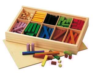 Regletas numéricas de madera 1 x 1