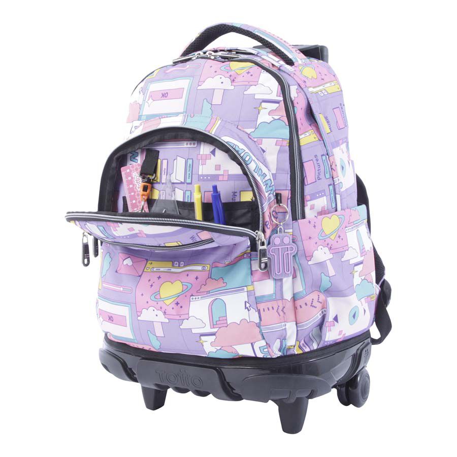Mochilas totto sin ruedas para niñas best sale