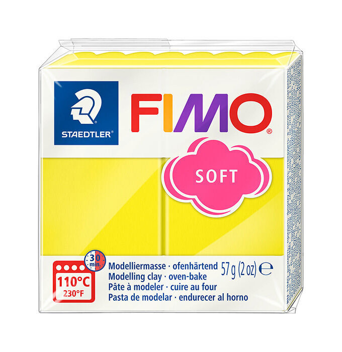 Pasta modelar Fimo Soft 57g groc llimona