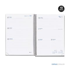 Agenda escolar Miquelrius Plus setm/vista cat 2025-26 Basic rosa