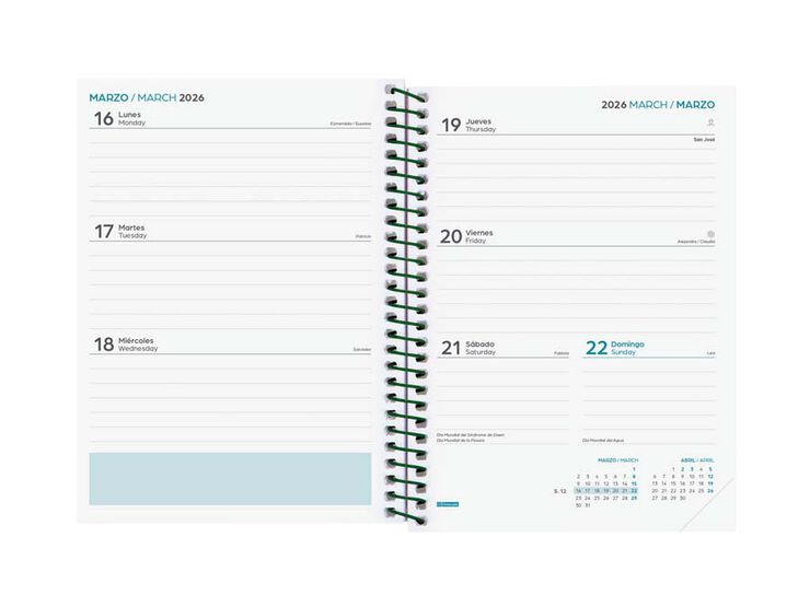 Agenda Finocam escolar Secundària 1/8 setm/vista cas 2025-26 fiori