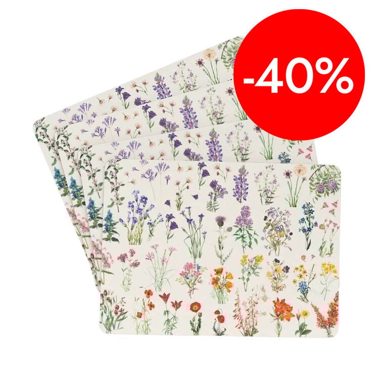 Salvamanteles Kokonote Botanical Wild Flowers 4u