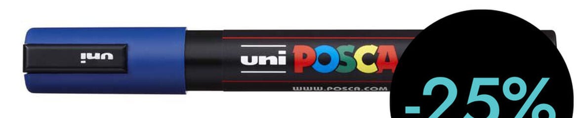 Retolador Posca PC-5M 1,8-2,5mm blau