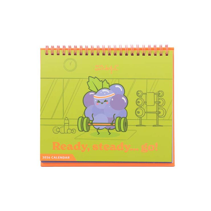 Calendario sobremesa 2026 cast Ready, Steady...Go!