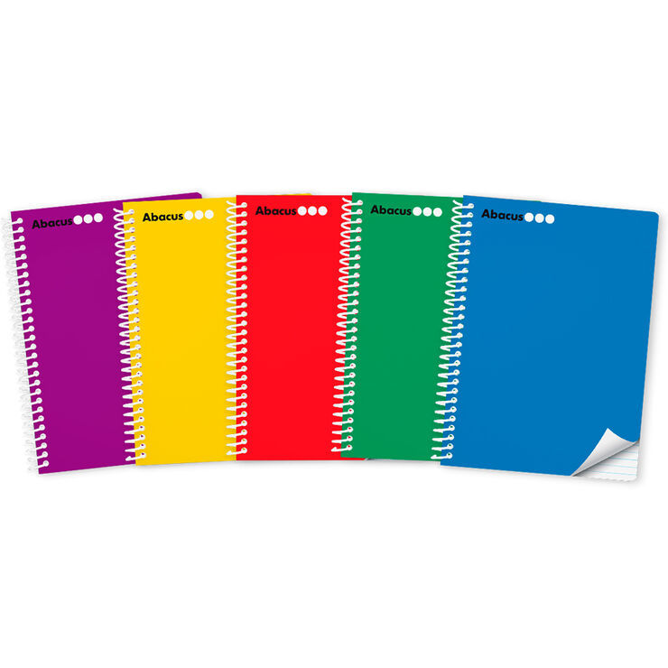Libreta espiral Abacus A4 80 hojas raya horizontal azul