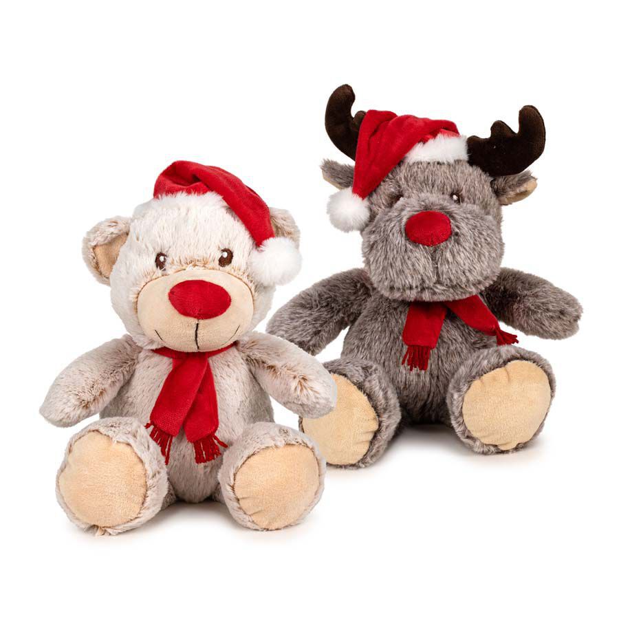 Peluche Reno y Oso de Navidad - Surtido