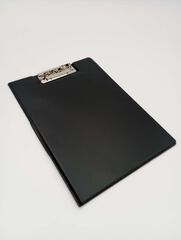 Carpeta con clip superior Abacus Folio negro