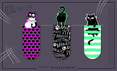 Punto de Libro magn&eacute;tico Ed, The Cat 3u