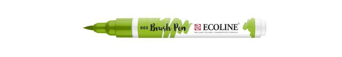 Rotulador Ecoline Brush Pen verde primavera 665