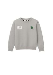 Sudadera Act X Palestine gris jaspeado