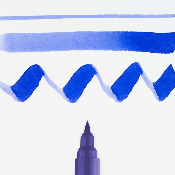 Rotulador Ecoline Brush Pen azul ultramar violeta 507