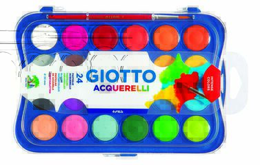 Acuarelas Giotto 24 colores + pinceles