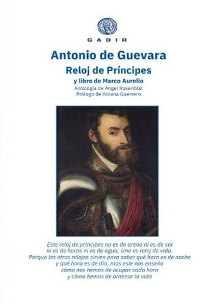 Reloj de Príncipes y libro de Marco Aurelio