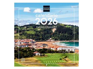 Calendario pared Finocam 30x30 2026 Pueblos con encanto castellano