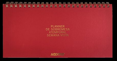 Planificador Mesa Additio Semana Vista Atemporal Castellano