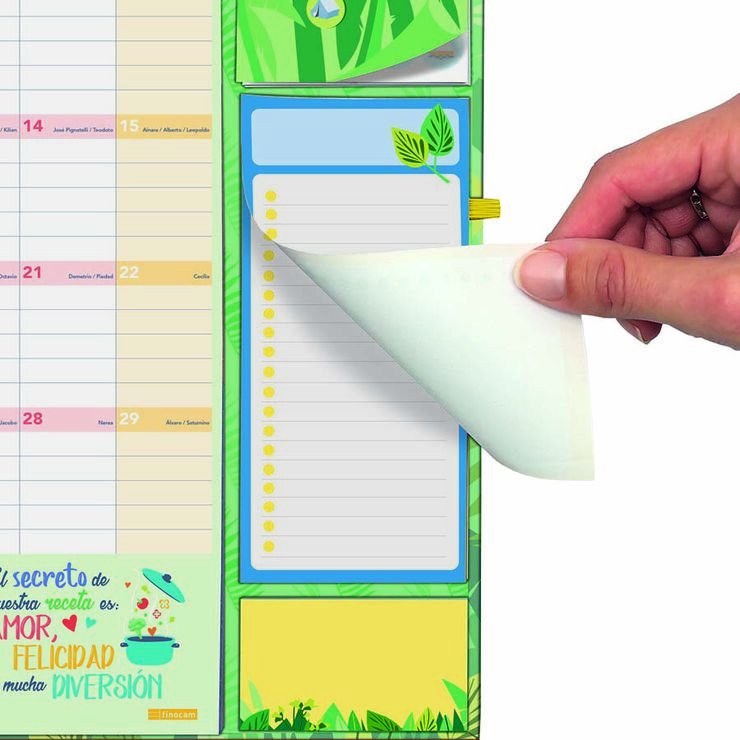 Calendario Pared Finocam 16M Plus Castellano 2026-27 Familiar