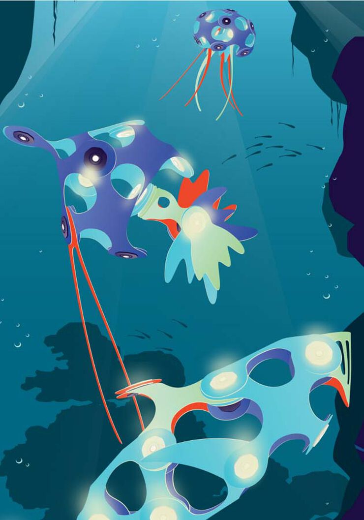 Construcci&oacute; Magn&egrave;tica Clixo Criatures Marines 24 peces