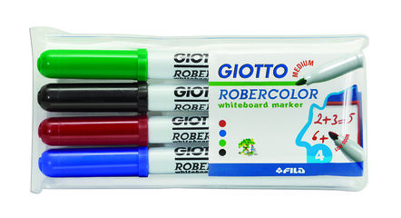 Rotulador pizarra blanca Giotto Robercolor 4 colores