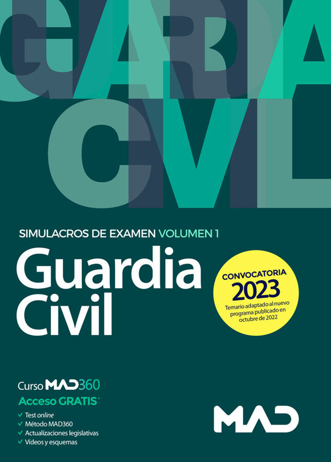 Guardia Civil. Simulacros de examen volumen 1