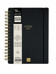 Agenda Finocam 16M Haiku E10 Sem/Vista Castellano 2026-27 Negro