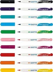 Rotuladores de colores Giotto Turbo Soft Brush 10 colores