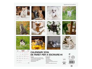 Calendari paret Finocam 30x30 2026 Gatets català