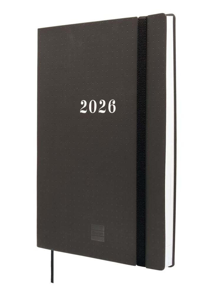 Agenda Finocam 16 mesos Dotted Y10 setm/vista mult 2025-26 negre