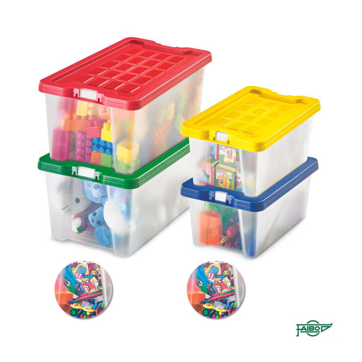 Caja multiuso con tapa 4l surtida