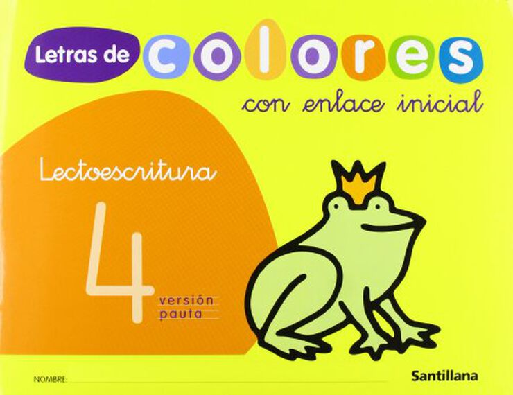 Lectoescritura 4 Letras Colores