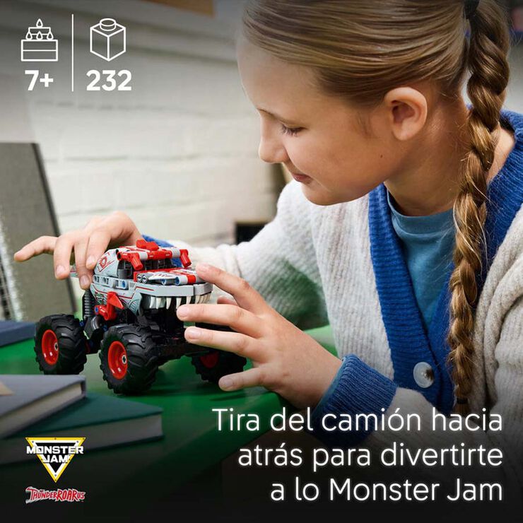 LEGO® Technic Monster Jam™ ThunderROARus™ con Motor de Carga Manual 42200