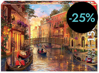 Puzle 1500 piezas atardecer Venecia