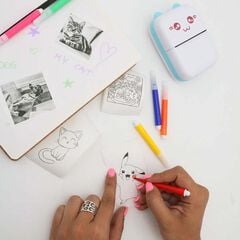 Impressora Mini Funny Kawai blau