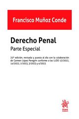 Derecho Penal. Parte especial. 25ª Edición