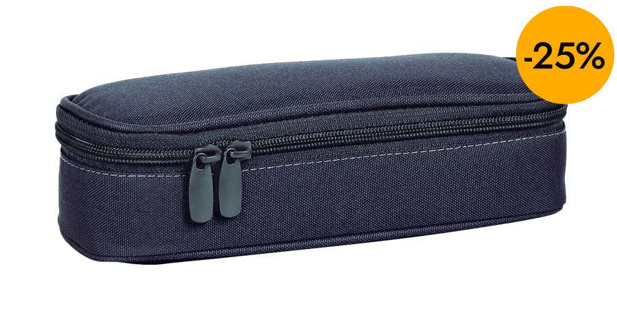 Estoig oval Abacus blau mar&iacute;