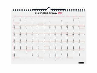 Calendario Pared Finocam 16M 34x24cm Catal&aacute;n 2026-27