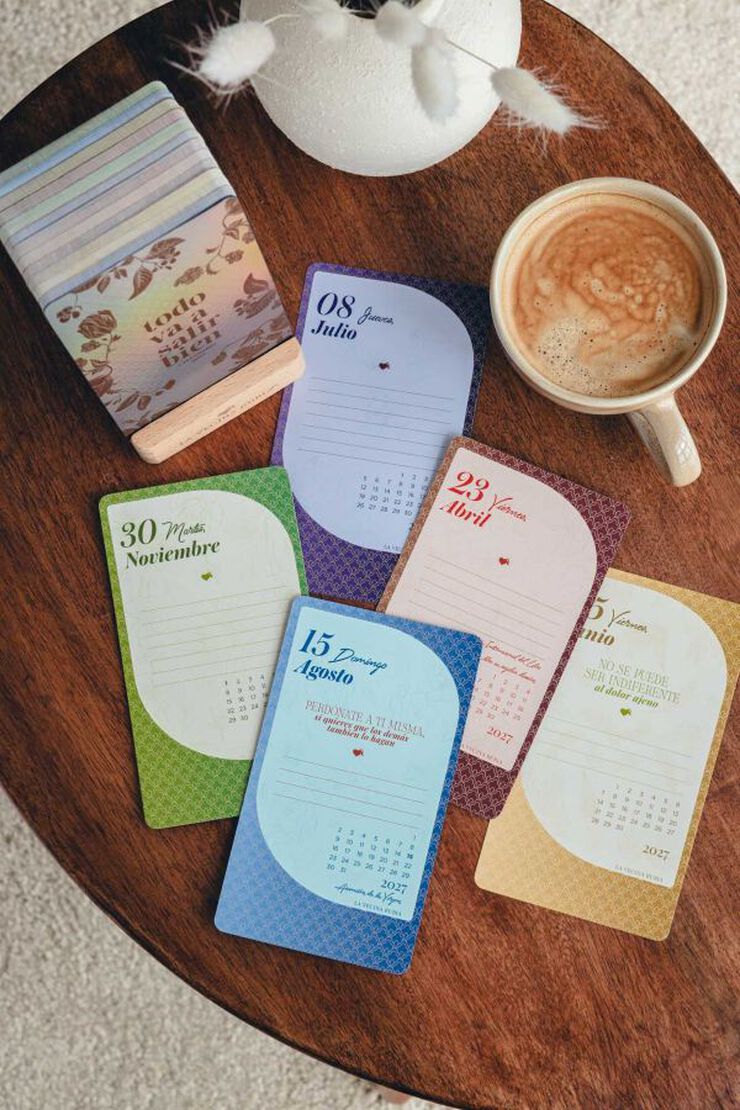 Calendario Sobremesa Tarjetas Tantanfan Castellano 2027 La Vecina Rubia
