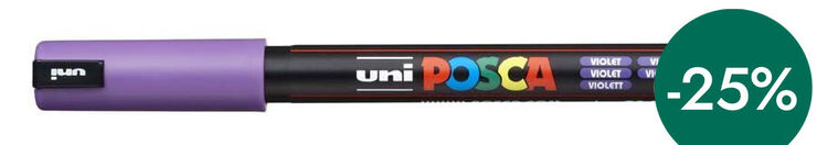 Rotulador Posca PC-1MR 0,7mm violeta