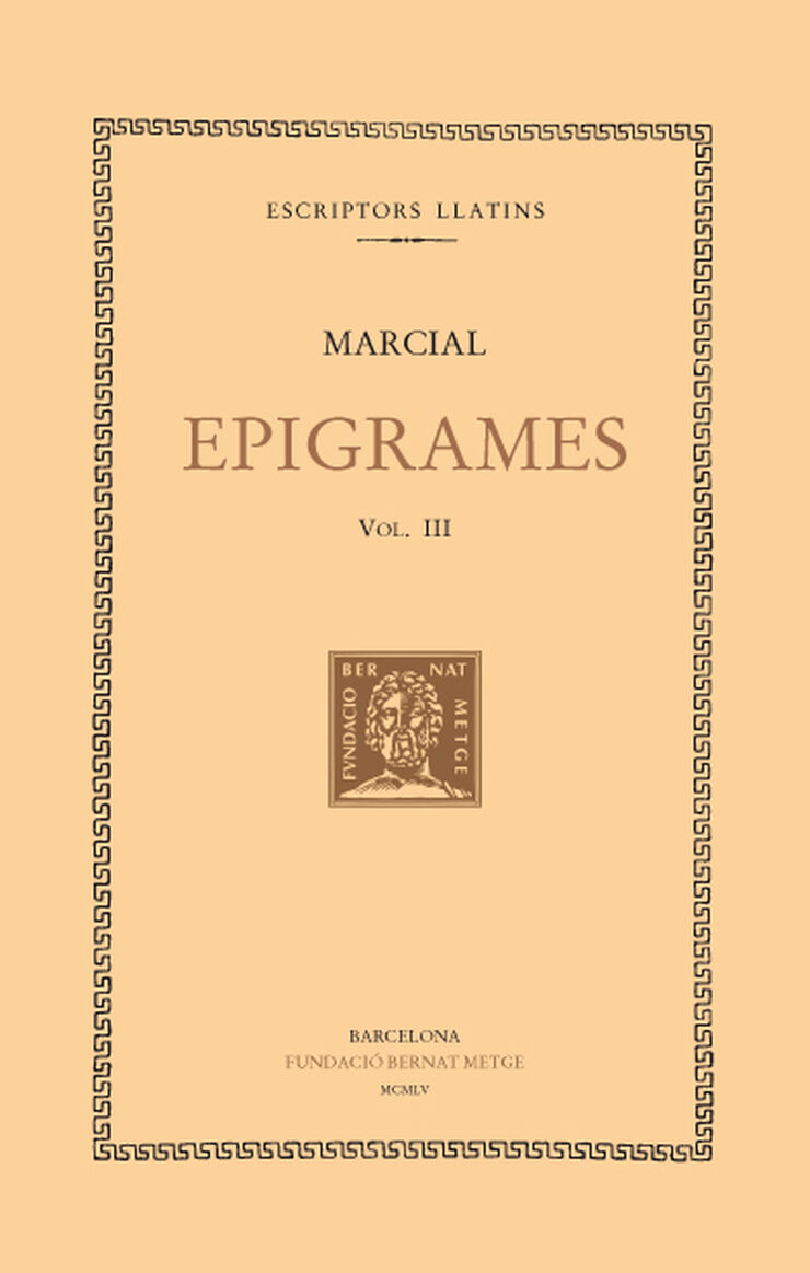 Epigrames, vol. III: llibres VIII-X