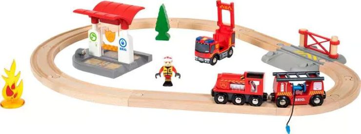 Brio Set Circuit Tren de Bombers