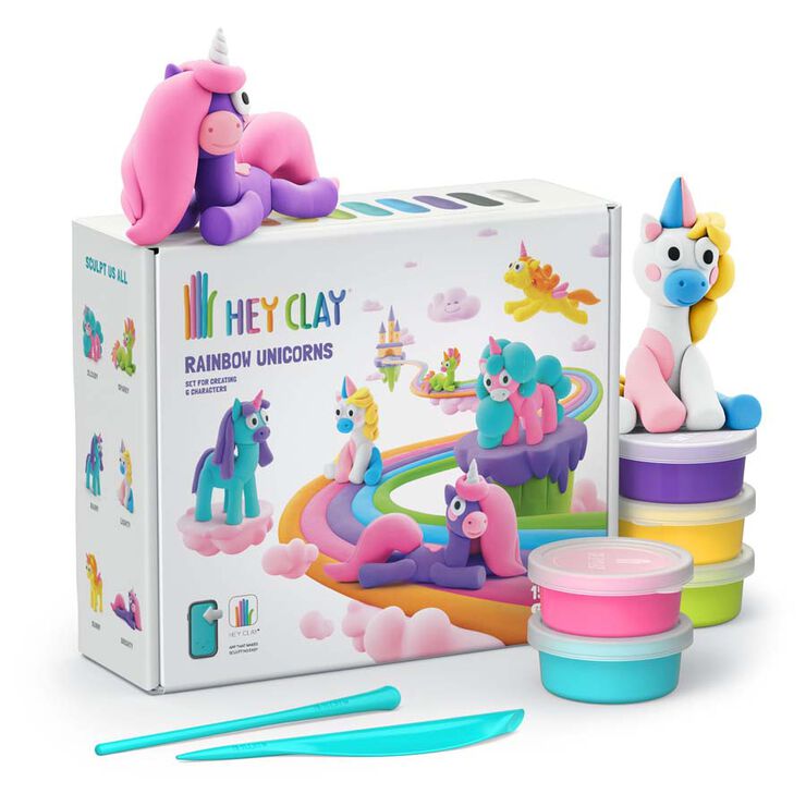 Hey Clay Set Unicorn 15 pots
