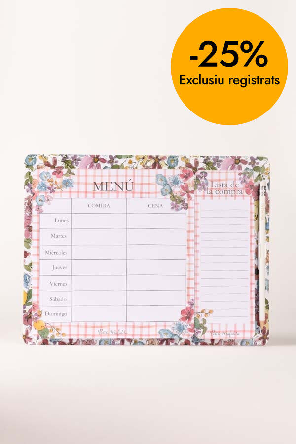 Men&uacute; semanal lista compra Petite Mafalda