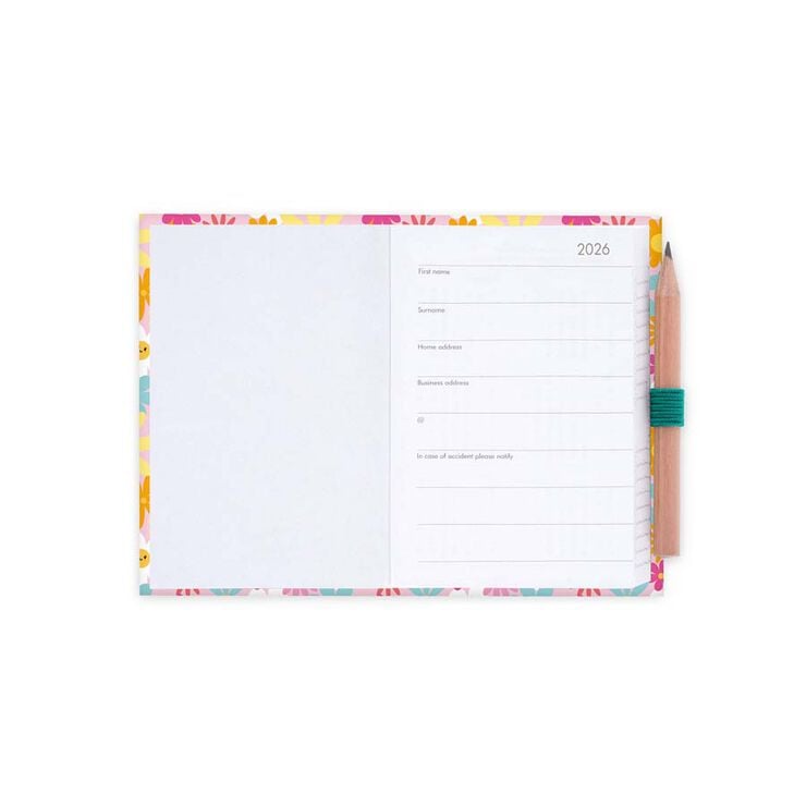 Agenda Legami Mini 2día/pág mult 2026 Daisy