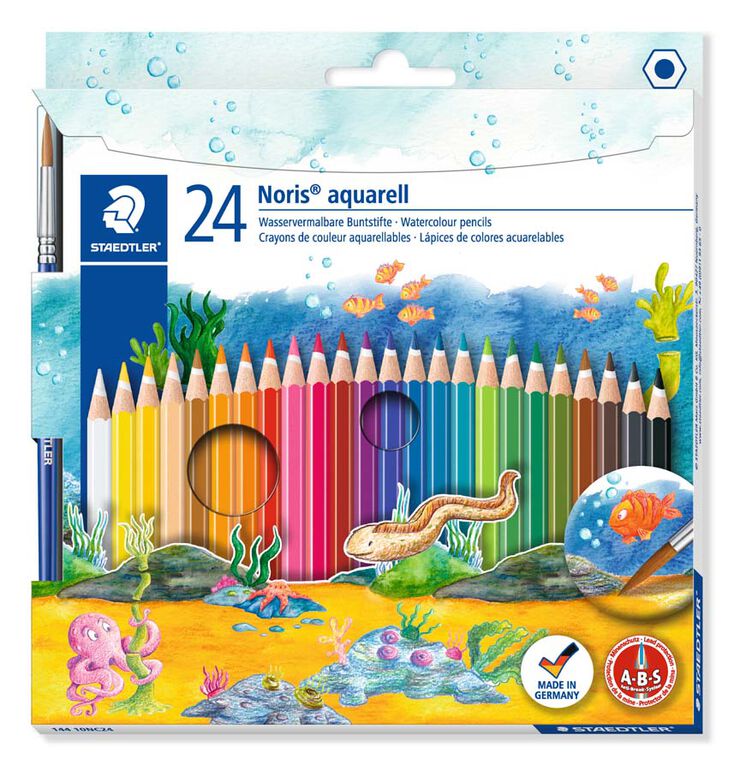 Lápices de colores Stedtler Noris Aquarell 24 colores