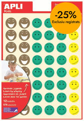 Gomets tem&agrave;tics Mr. Smiley 12 fulls 48u