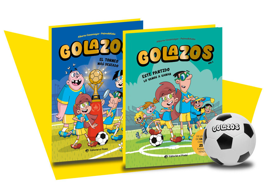 Estuche Golazos: 2 libros + pelota