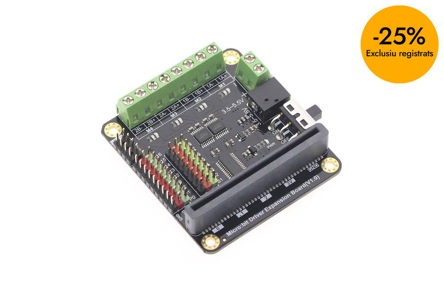 micro:Driver - Placa d'expansi&oacute; per a micro:bit i UNIHIKER M10 / K10