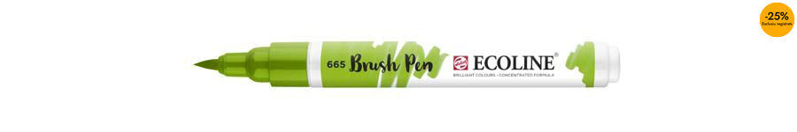 Rotulador Ecoline Brush Pen verde primavera 665
